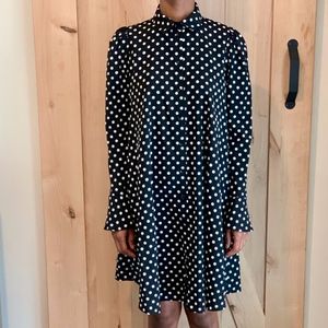 ASOS Long Sleeve Polka Dot Dress